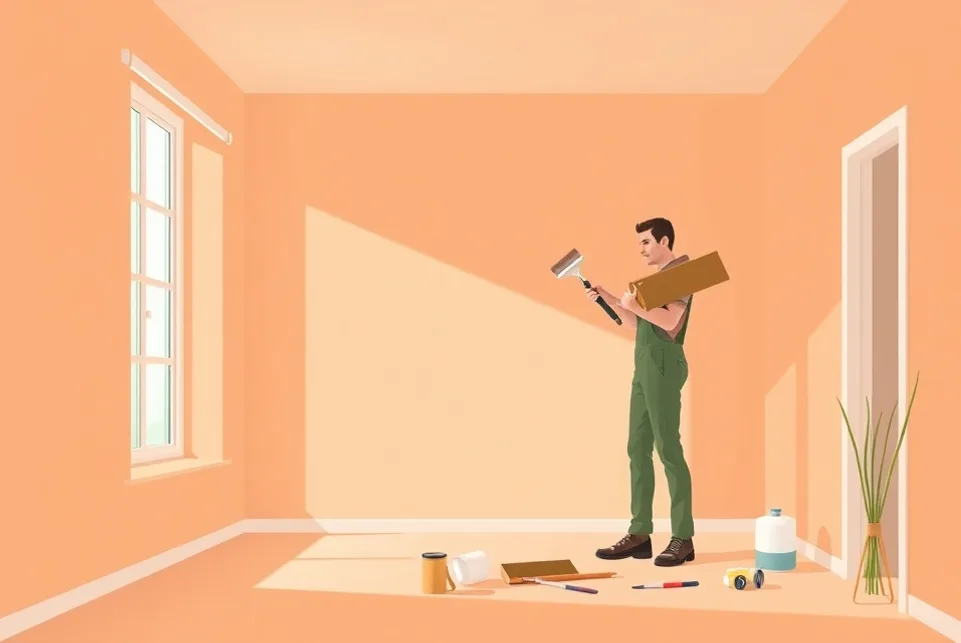 Intérieur rénové après travaux de peinture à Saint-Paul-lès-Dax
